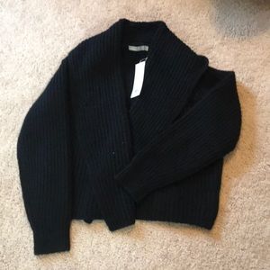NWT Vince wool open shawl collar cardigan
